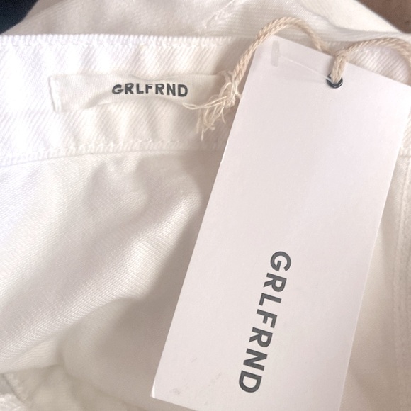 GRLFRND White Button Down Sleeveless Denim Overall Midi Petra Dress Size S NWT - Picture 4 of 8